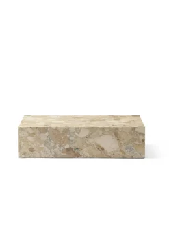 Audo Copenhagen Sofaborde<Plinth Low, grey galaxy marble fra
