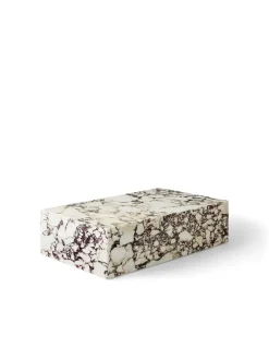 Audo Copenhagen Sofaborde<Plinth Low, grey galaxy marble fra