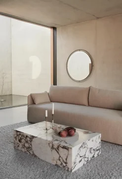 Audo Copenhagen Sofaborde<Plinth Low Grey Kendzo marmor fra