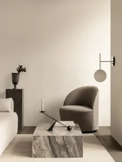 Audo Copenhagen Sofaborde<Plinth Low Grey Kendzo marmor fra