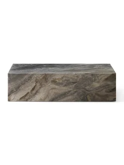 Audo Copenhagen Sofaborde<Plinth Low Sand Kunis Breccia marmor fra