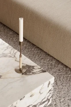 Audo Copenhagen Sofaborde<Plinth Low White Carrara marmor fra