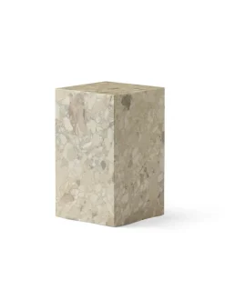 Audo Copenhagen Sideborde Og Små Borde<Plinth Tall Sand Kunis Breccia marmor fra