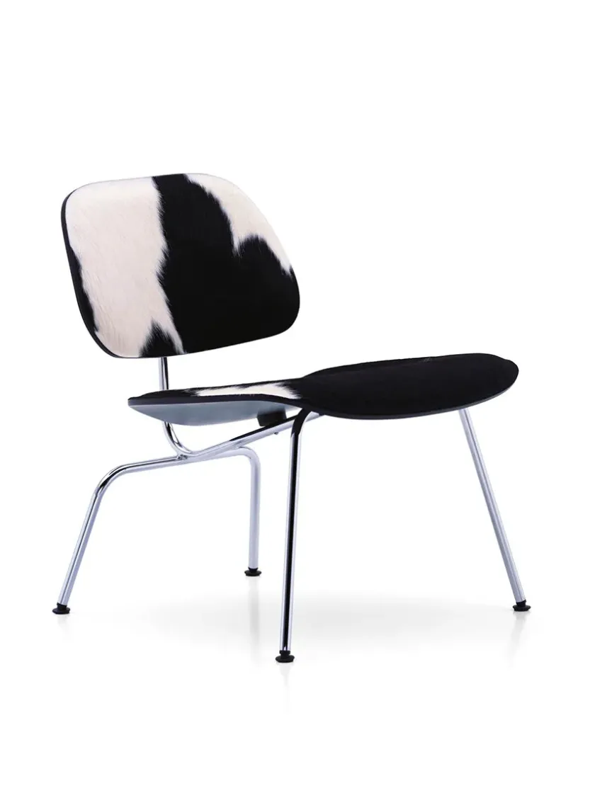 Vitra Loungestole|Lænestole<Plywood Group LCM, sort ask/koskind fra