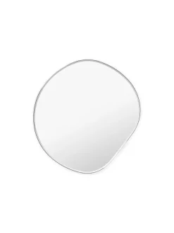Ferm Living Spejle<Pond Mirror lille, Dark Chrome fra