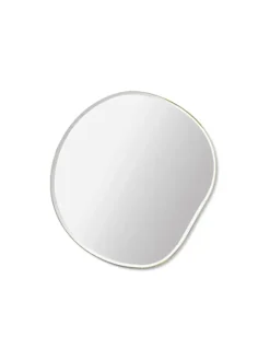 Ferm Living Spejle<Pond Mirror lille, Dark Chrome fra