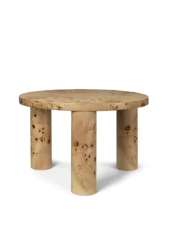 Ferm Living Sofaborde<Post Coffee Table, burl veneer fra