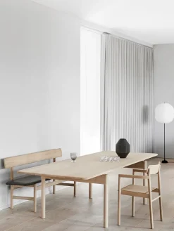 Fredericia Furniture Spisebordsstole<Post Spisebordsstol, sædepolstret max 95 læder fra