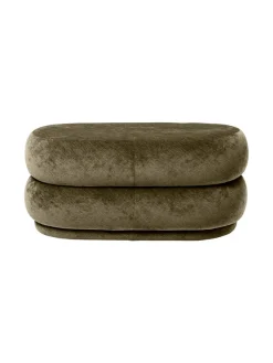Ferm Living Puffer|Sofaer<Pouf Oval, faded velvet fra