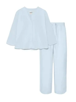 Aiayu Tøj|Tekstiler Til Soveværelset<Pyjamas Poplin, mix blue eyes fra