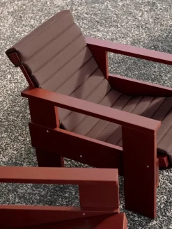 HAY Havehynder<Quilted sædehynde til Crate Loungechair, Iron Red fra