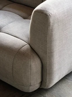 HAY Sofaer<Quilton 2,5 pers. Sofa, Flamiber Cream A5, højre fra