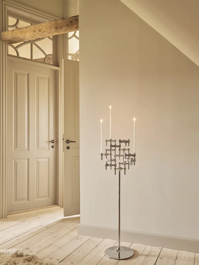 STOFF Nagel Gaver Til Ham|Gaver Til Hende<Quist Lysestage, børstet krom fra