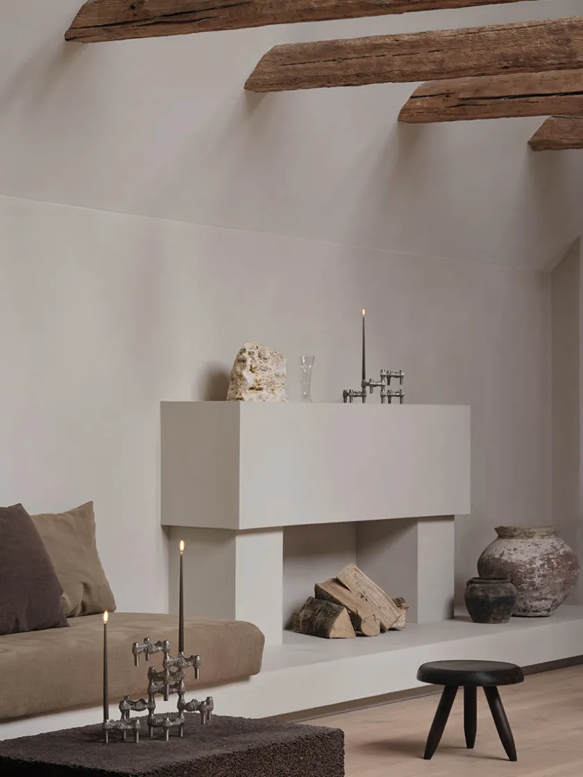 STOFF Nagel Gaver Til Ham|Gaver Til Hende<Quist Lysestage, børstet krom fra