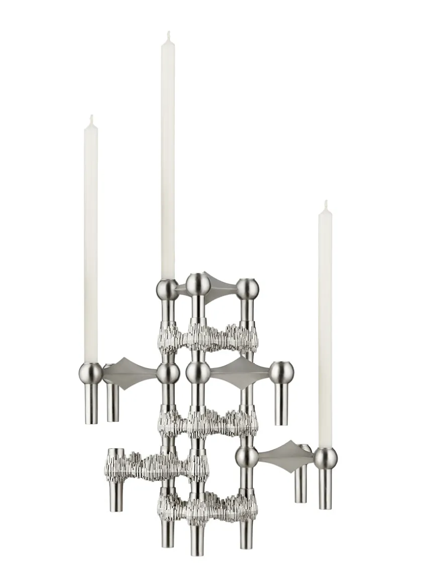 STOFF Nagel Gaver Til Ham|Gaver Til Hende<Quist Lysestage, børstet krom fra