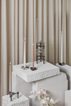 STOFF Nagel Lysestager<Reflect Lysestage, rosa guld fra