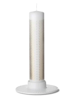 Lyngby Porcelæn Kalenderlys & Julelysestager|Lysestager<Rhombe Bloklysestage fra