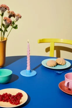 Lyngby Porcelæn Lysestager<Rhombe Kronelysestage fra