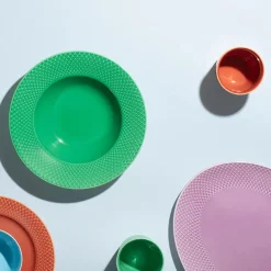 Lyngby Porcelæn Service<Rhombe krus, blå fra