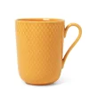 Lyngby Porcelæn Service<Rhombe krus m. hank, gul fra