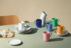 Lyngby Porcelæn Service<Rhombe krus m. hank, gul fra