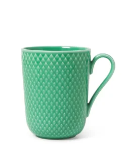 Lyngby Porcelæn Service<Rhombe krus m. hank, gul fra