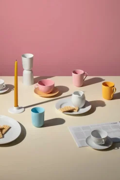 Lyngby Porcelæn Service<Rhombe krus m. hank, mørk blå fra