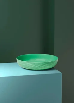 Lyngby Porcelæn Service<Rhombe serveringsskål, hvid fra