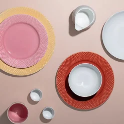 Lyngby Porcelæn Service<Rhombe tallerken, blå Ø27 cm fra