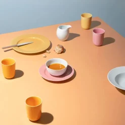 Lyngby Porcelæn Service<Rhombe tallerken, blå Ø27 cm fra