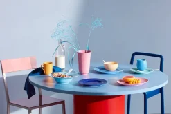 Lyngby Porcelæn Service<Rhombe tallerken, mørk blå Ø23 cm fra