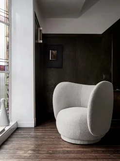 Ferm Living Lænestole<Rico Lounge Chair, bouclé i sand fra