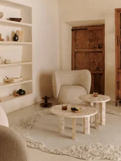 Ferm Living Lænestole<Rico Lounge Chair, bouclé i sand fra