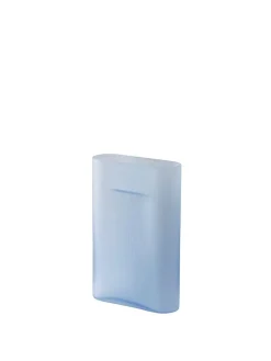 Muuto Vaser<Ridge Vase, light blue frosted glass fra