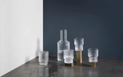Ferm Living Service<Ripple glas (sæt med 4 stk) fra