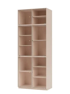 Montana Vitrineskabe<Ripple IV Vitrineskab, inkl. sokkel fra