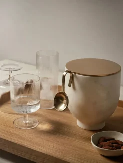 Ferm Living Service<Ripple Wine Glasses, Sæt á 2 stk. fra