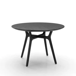 Stellar Works Spiseborde<Rén spisebord Ø110cm sort malet eg, sort stel