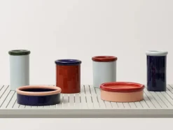 Nine Service<ROD bowl, red/coral fra