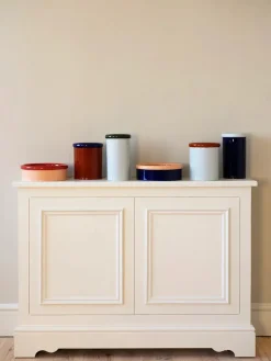 Nine Service<ROD bowl, red/coral fra