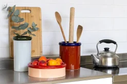 Nine Vaser<ROD vase, dark green/light blue fra