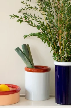 Nine Vaser<ROD vase, light blue/dark blue fra