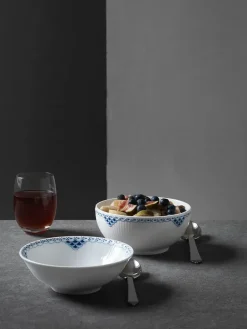 Royal Copenhagen Service<Blå Mega Riflet, portionsskål 35 cl