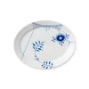 Royal Copenhagen Gaver Til Hende|Service<Blå Mega Riflet, oval tallerken 34 cm