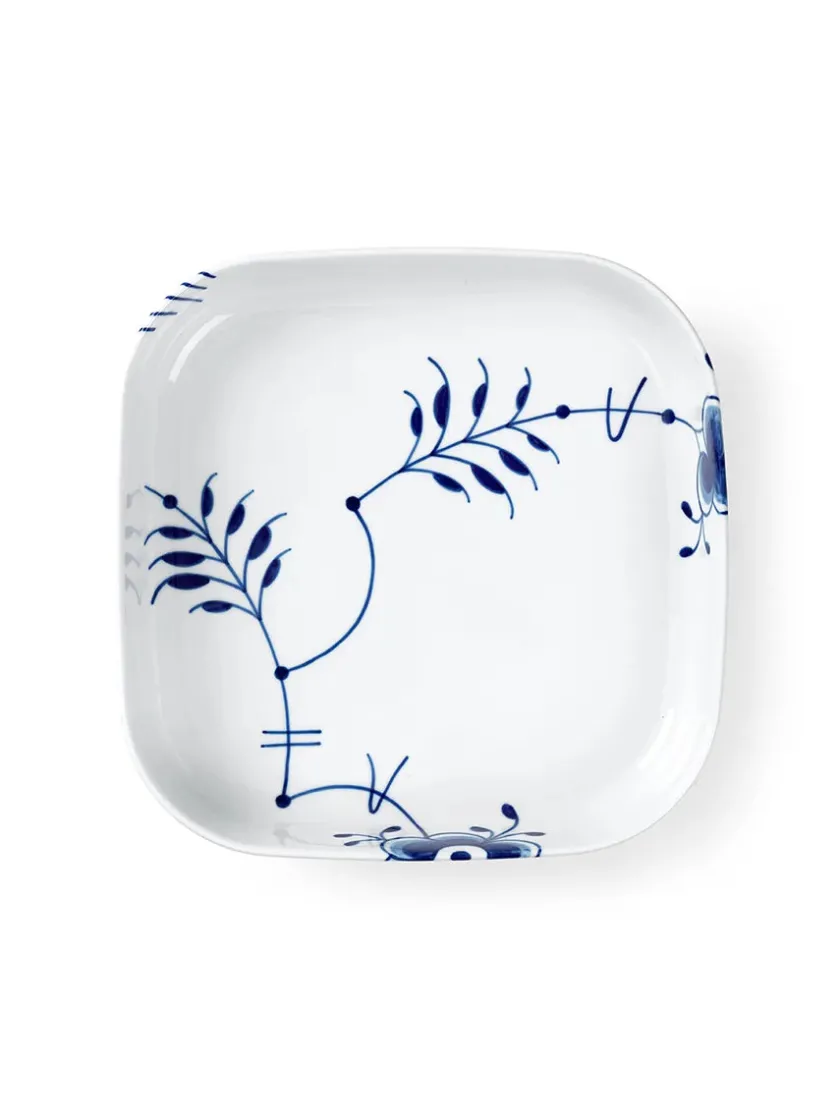 Royal Copenhagen Service<Blå Mega Riflet, firkantet ovnfast fad 25 x 25cm