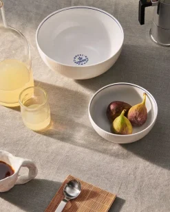 Royal Copenhagen Service<Blå Mega Riflet, skål 15 cm