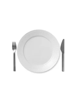 Royal Copenhagen Service<Blå Mega Riflet, tallerken 27 cm mønster 6