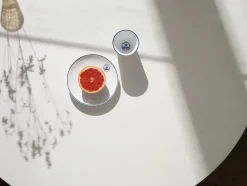 Royal Copenhagen Service<Blå Mega Riflet, tallerken 19 cm mønster 2