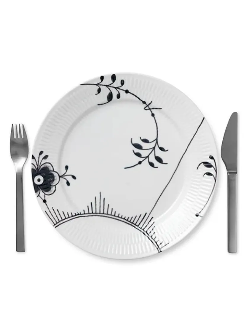 Royal Copenhagen Gaver Til Hende|Service<Blå Mega Riflet, tallerken 27 cm mønster 2