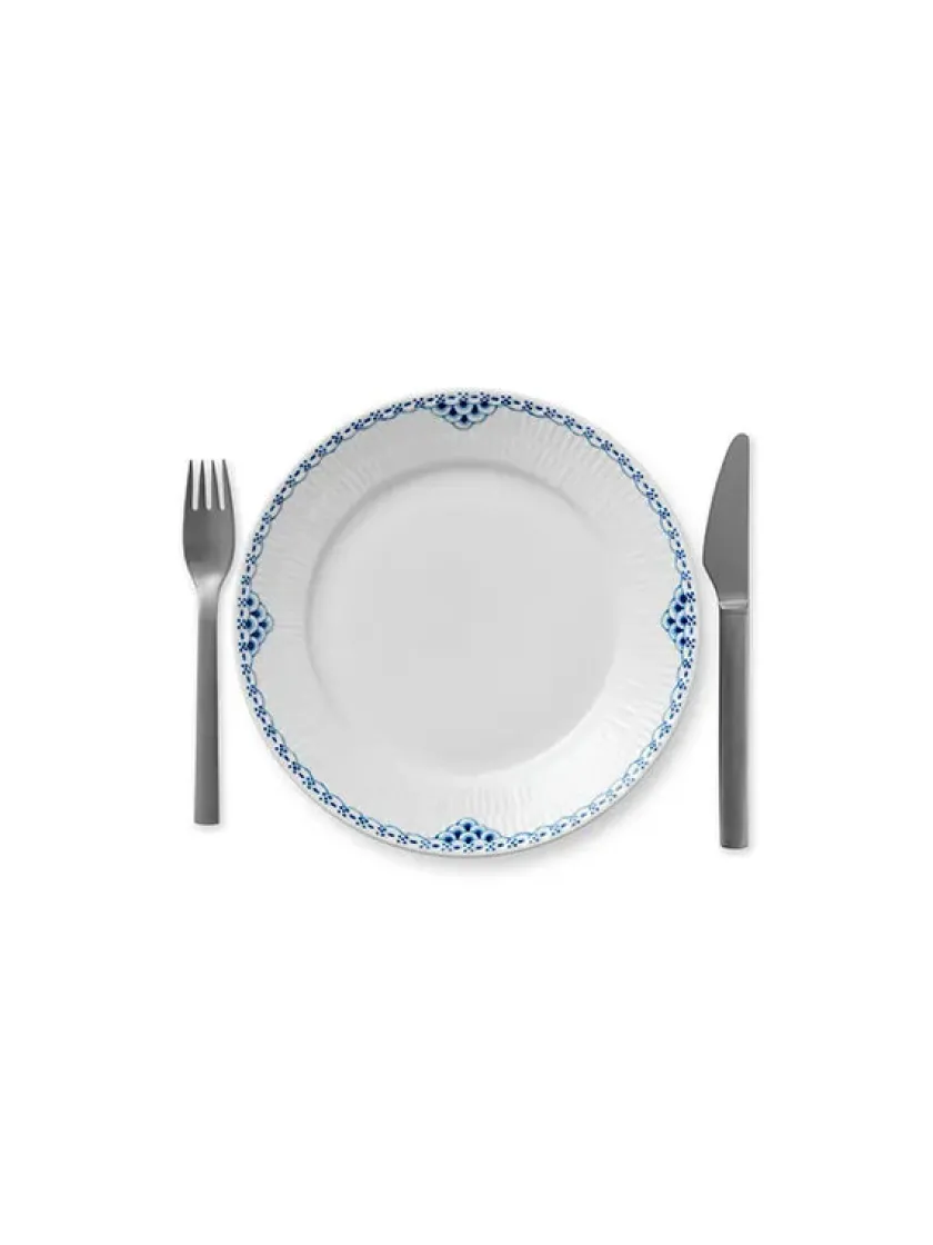 Royal Copenhagen Gaver Til Hende|Service<Blå Mega Riflet, tallerken 22 cm mønster 2